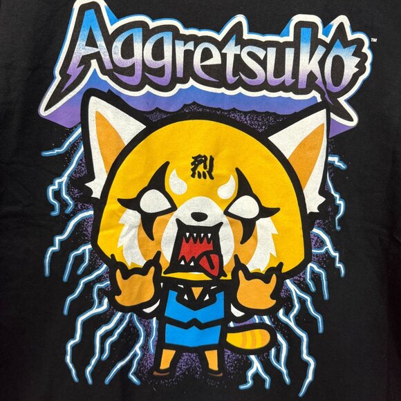 Agretsuko the Kawaii Fox Lightning Struck Sanrio Anime Tee M - Picture 2 of 4